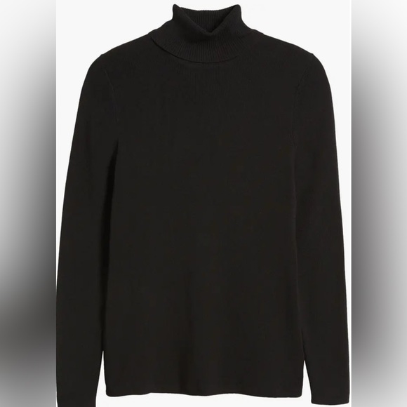 NWT! Anne Klein Black Turtleneck Sweater Size M - Picture 5 of 9